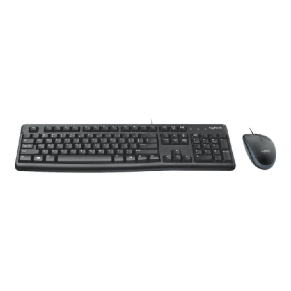 Logitech , Desktop MK120 , Wired keyboard , USB , Mouse included , US , Black