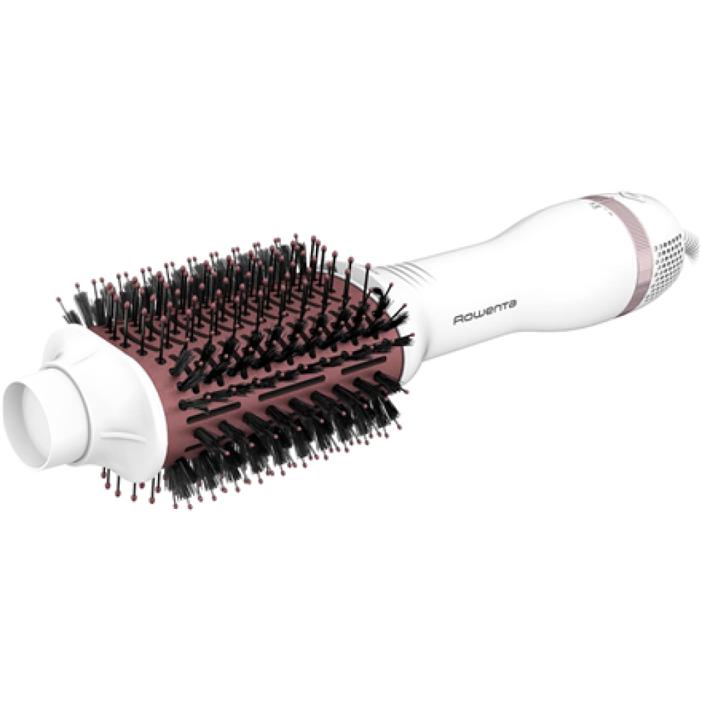 Rowenta Hot air brush , CF6135F0 , Ion conditioning , Number of heating levels 3 , Temperature (max) 230 °C , White/Pink