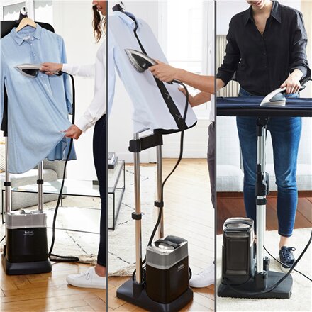 TEFAL All-in-One Garment Steamer , QT2028 , Stand Steamer , 2170 W , 100 g/min , 1.1 L , Premium Silver