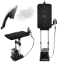 TEFAL All-in-One Garment Steamer , QT2028 , Stand Steamer , 2170 W , 100 g/min , 1.1 L , Premium Silver