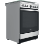 INDESIT Cooker , IS67G8CHX/E/1 , Hob type Gas , Oven type Electric , Stainless steel , Width 60 cm , Depth 60 cm , 73 L