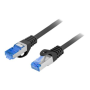 Lanberg Patchcord Cat.6A S/FTP LSZH CCA , PCF6A-10CC-1500-BK , 15 m