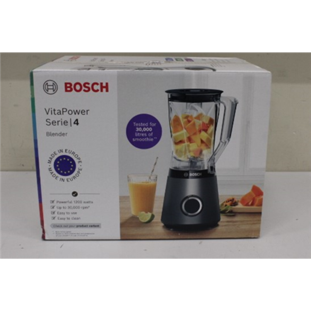 SALE OUT. Bosch MMB6141B VitaPower Series 4 Blender, 1200 W, Black , Bosch , Blender , MMB6141B VitaPower Series 4 , Tabletop , 1200 W , Jar material Tritan , Jar capacity 1.5 L , Black , DAMAGED PACKAGING