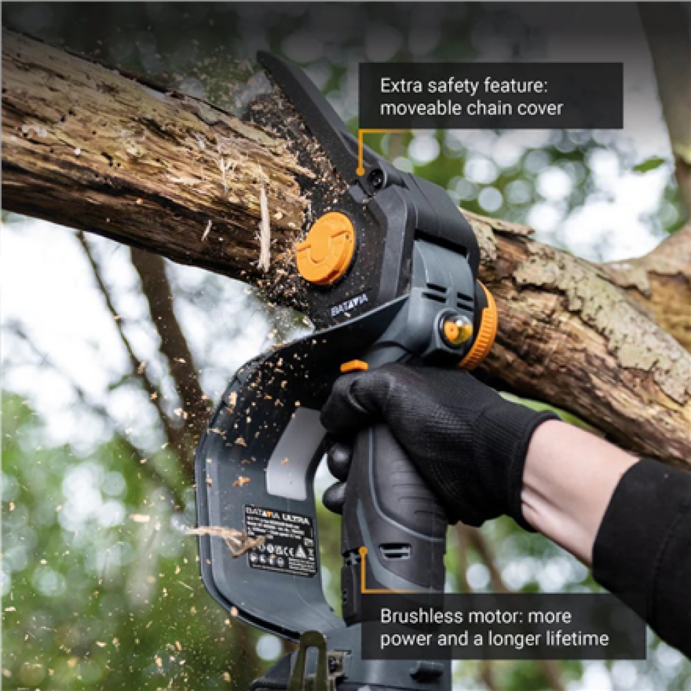 Batavia B.V. , 18V Nexxsaw Cordless Brushless One-Hand Chainsaw V3 Ultra, Without Battery and Charger , 17.78 cm , Chainsaw