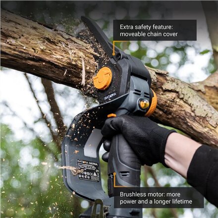 Batavia B.V. , Chainsaw , Nexxsaw Cordless Brushless One-Hand V3 Ultra, Without battery and charger - 18V , 17.78 cm