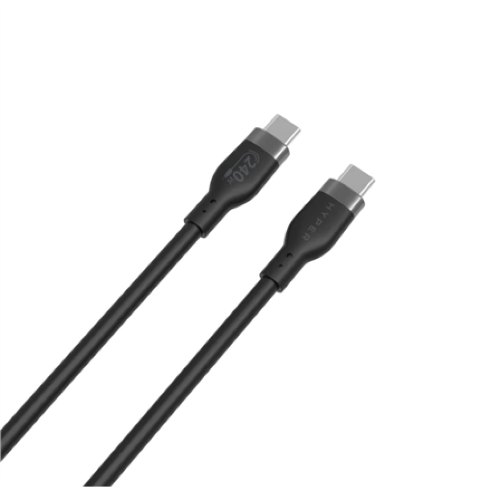 Hyper , 1M Silicone 240W USB-C Charging Cable , USB-C to USB-C