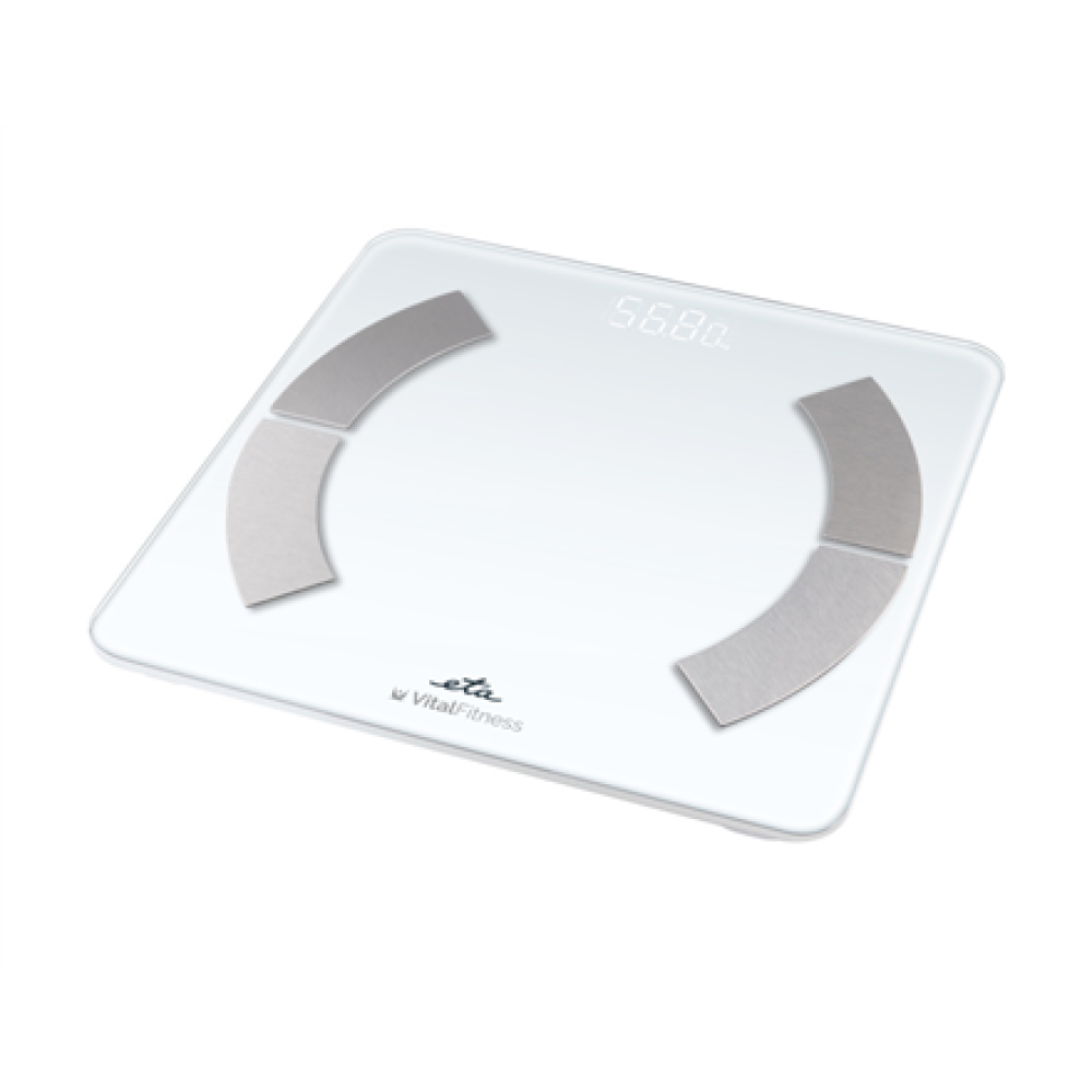 ETA Personal Scale , ETA277990000 Vital Fitness , Maximum weight (capacity) 180 kg , Accuracy 100 g , Body Mass Index (BMI) measuring , White