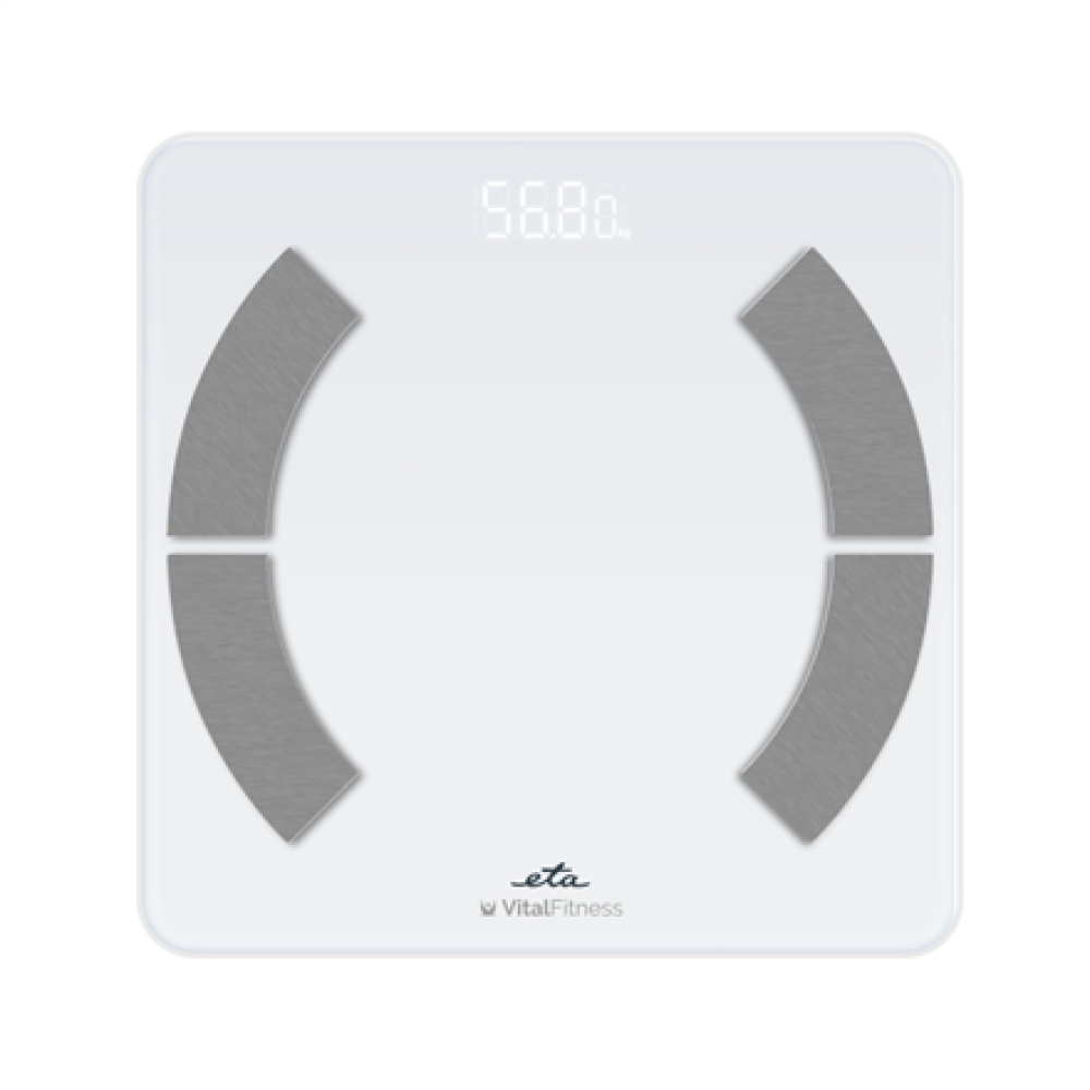 ETA Personal Scale , ETA277990000 Vital Fitness , Maximum weight (capacity) 180 kg , Accuracy 100 g , Body Mass Index (BMI) measuring , White