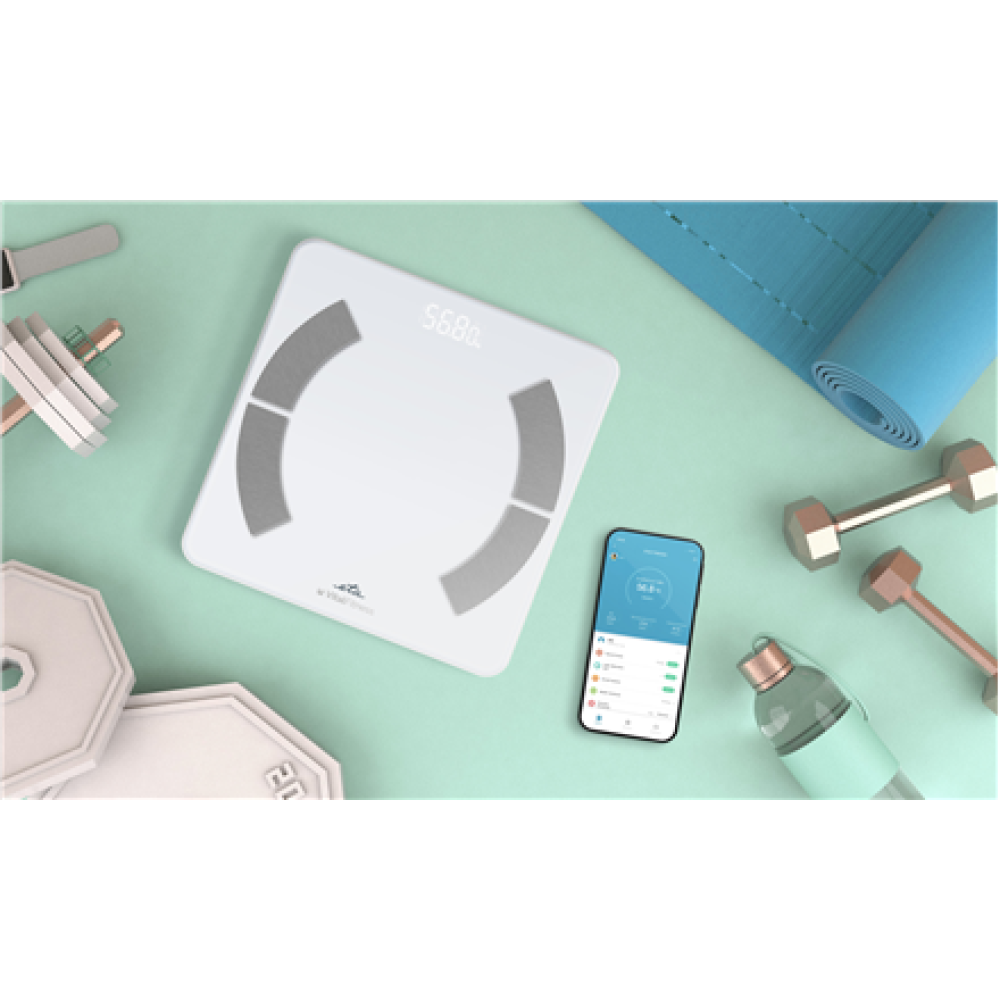 ETA Personal Scale , ETA277990000 Vital Fitness , Maximum weight (capacity) 180 kg , Accuracy 100 g , Body Mass Index (BMI) measuring , White