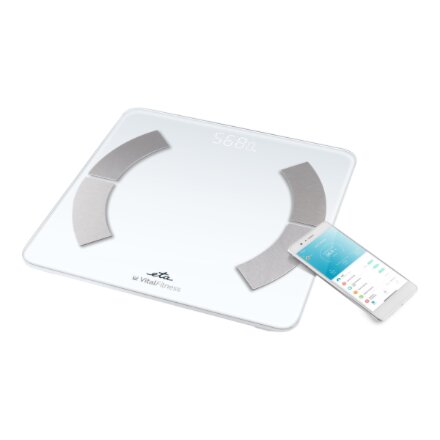 ETA Personal Scale , ETA277990000 Vital Fitness , Maximum weight (capacity) 180 kg , Accuracy 100 g , Body Mass Index (BMI) measuring , White
