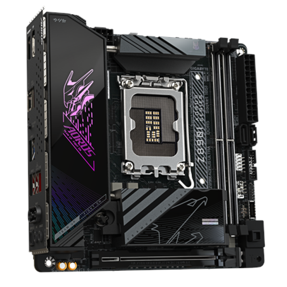 Gigabyte Z890I AORUS ULTRA , Processor family Intel , Processor socket LGA1851 , DDR5 , Supported hard disk drive interfaces M.2, SATA , Number of SATA connectors 2