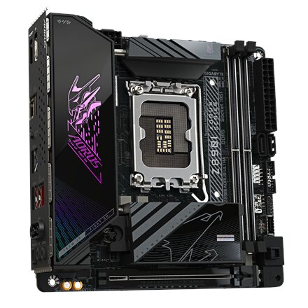 Gigabyte Z890I AORUS ULTRA , Processor family Intel , Processor socket LGA1851 , DDR5 , Supported hard disk drive interfaces M.2, SATA , Number of SATA connectors 2