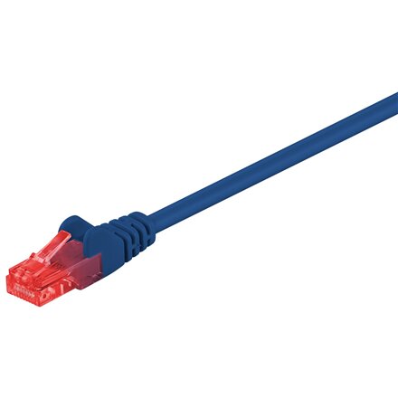 Goobay CAT 6, U/UTP , Patch cord , Blue