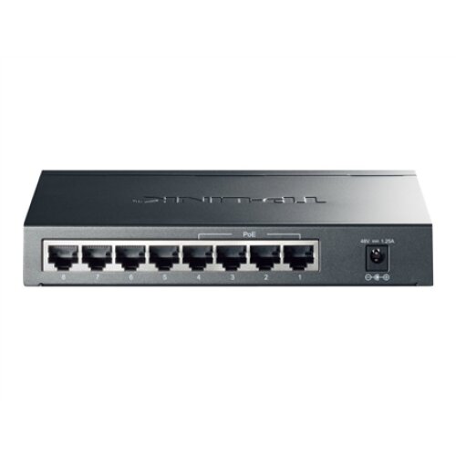 TP-LINK , Switch , TL-SG1008P , Unmanaged , Desktop , Gigabit Ethernet (copper) ports quantity 8 , Power over Ethernet (PoE) ports quantity 4 , Power supply type External
