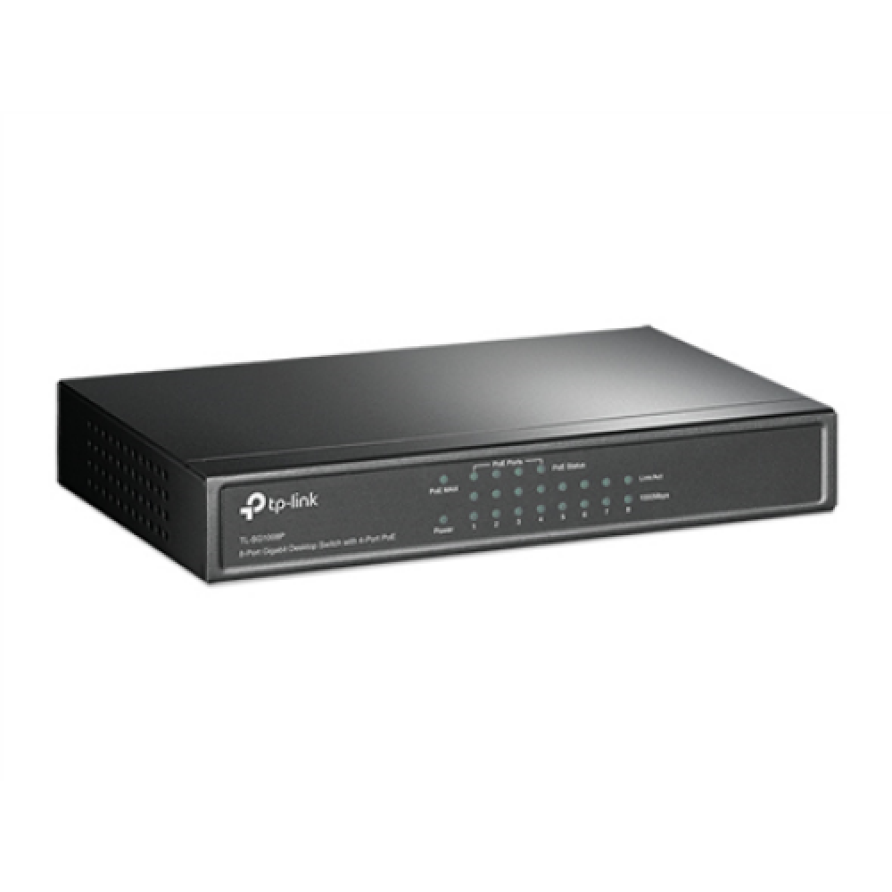 TP-LINK , Switch , TL-SG1008P , Unmanaged , Desktop , Gigabit Ethernet (copper) ports quantity 8 , Power over Ethernet (PoE) ports quantity 4 , Power supply type External , 36 month(s)