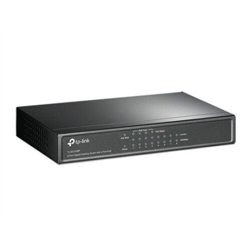 TP-LINK , Switch , TL-SG1008P , Unmanaged , Desktop , Gigabit Ethernet (copper) ports quantity 8 , Power over Ethernet (PoE) ports quantity 4 , Power supply type External