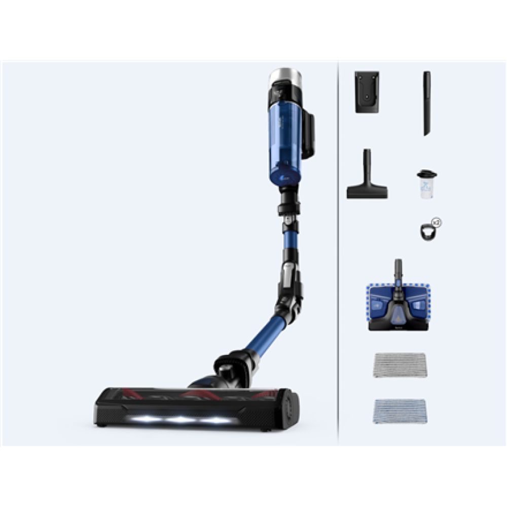 TEFAL Vacuum Cleaner , TY20C4WO X-Force Flex 9.60 Aqua , Cordless operating , Handstick , 250 W , Operating time (max) 45 min , Blue , Warranty 24 month(s)