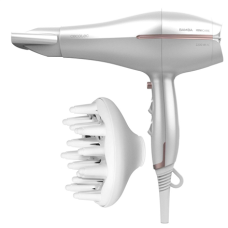 Cecotec Hair Dryer , IoniCare 5300 Maxi Aura , 2200 W , Number of temperature settings 3 , Ionic function , Diffuser nozzle , White
