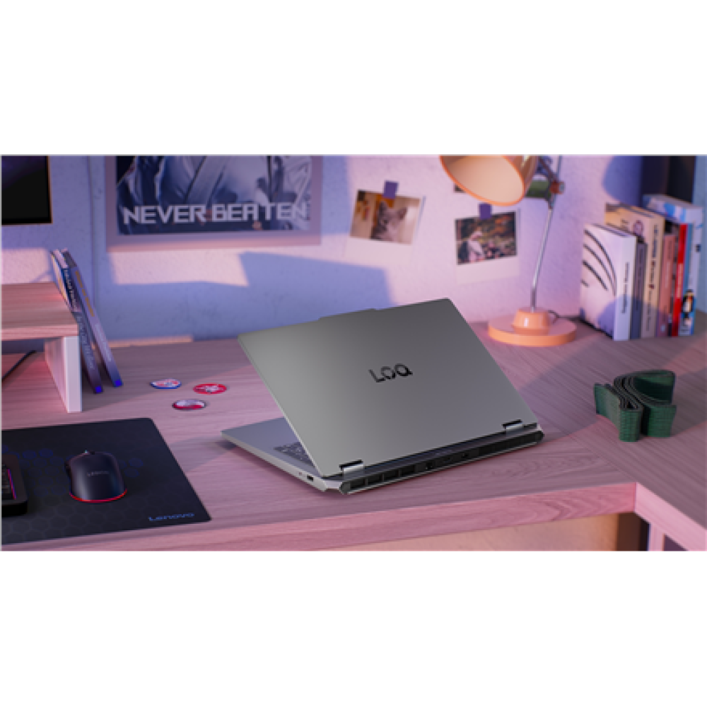 Lenovo LOQ 15IRX10 , Luna Grey , 15.6 , IPS , FHD , 1920 x 1080 pixels , Anti-glare , Intel Core i5 , i5-13450HX , 16 GB , SO-DIMM DDR5 , Solid-state drive capacity 1000 GB , NVIDIA GeForce RTX 5060 , GDDR7 , 8 GB , Windows 11 Home , 802.11ax , Bluetooth 