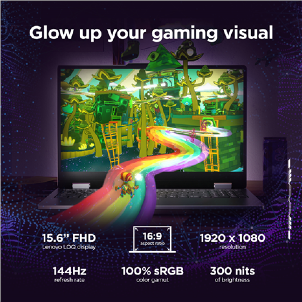 Lenovo LOQ 15IRX10 , Luna Grey , 15.6 , IPS , FHD , 1920 x 1080 pixels , Anti-glare , Intel Core i5 , i5-13450HX , 16 GB , SO-DIMM DDR5 , Solid-state drive capacity 1000 GB , NVIDIA GeForce RTX 5060 , GDDR7 , 8 GB , Windows 11 Home , 802.11ax , Bluetooth 