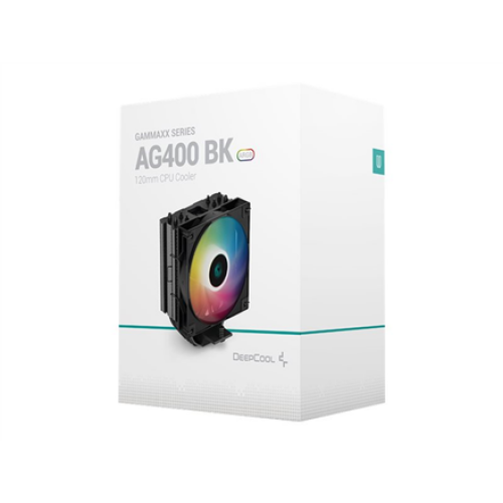 Deepcool , CPU Cooler , AG400 BK ARGB , Black , Intel, AMD