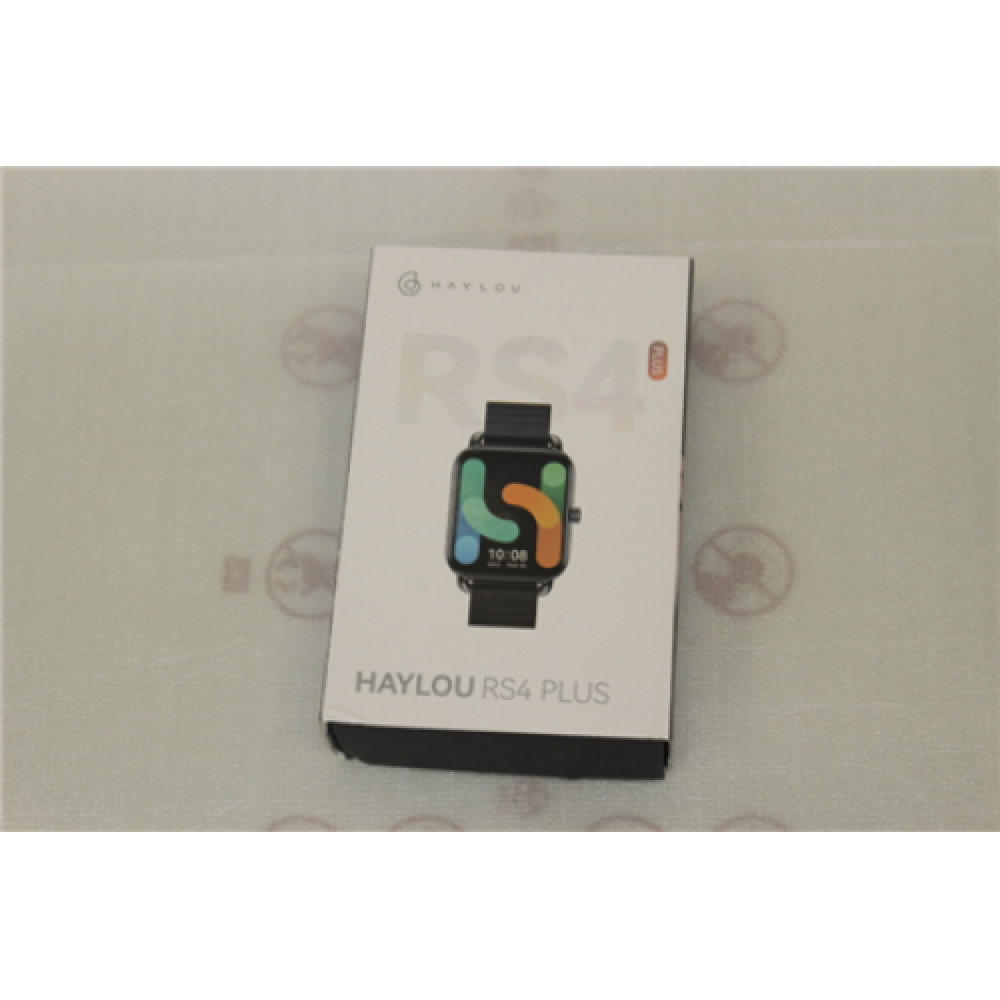 SALE OUT. Haylou RS4 Plus Smart Watch, Black Haylou USED AS DEMO