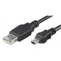 Logilink , USB MINI-B 5-pin 180 Cert 1.8m , USB-A to mini-USB USB A