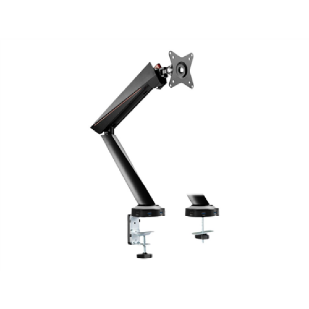 Logilink , Desk Mount , Tilt, swivel, level adjustment, rotate , 17-32 , Maximum weight (capacity) 8 kg , Black/Red