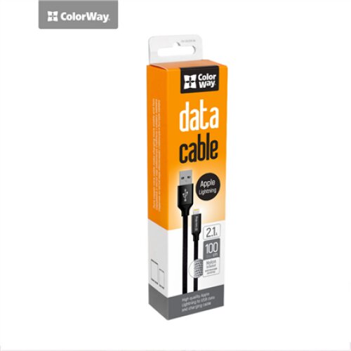 ColorWay , Data Cable , Apple Lightning , 2.1 A