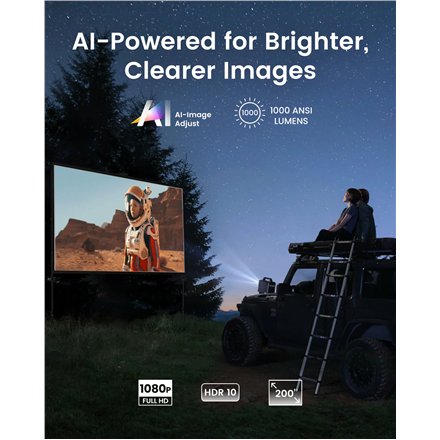 Anker Nebula , Mars 3 , Full HD (1920x1080) , 1000 ANSI lumens , Black , Wi-Fi