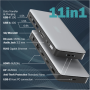 Digitus USB-C Docking Station, 11-port , DA-70917 , HDMI ports quantity 2 , Ethernet LAN