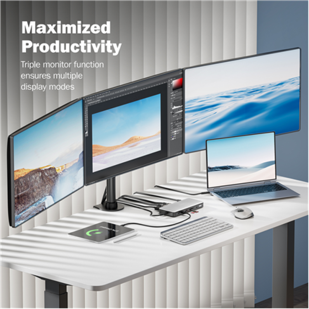Digitus USB-C Docking Station, 11-port , DA-70917 , HDMI ports quantity 2 , Ethernet LAN