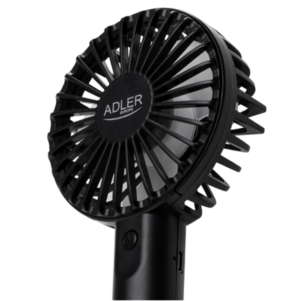 Adler Mini USB Fan , AD 7338 , Desk fan , Black , Diameter 7 cm , Number of speeds 3