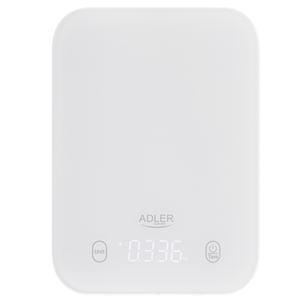 Adler Kitchen Scale , AD 3181w , Graduation 1 g , Display type LED , White