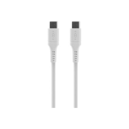Fixed , Liquid Silicone Cable USB-C/USB-C, 2m, 60W , FIXDLS-CC2-WH