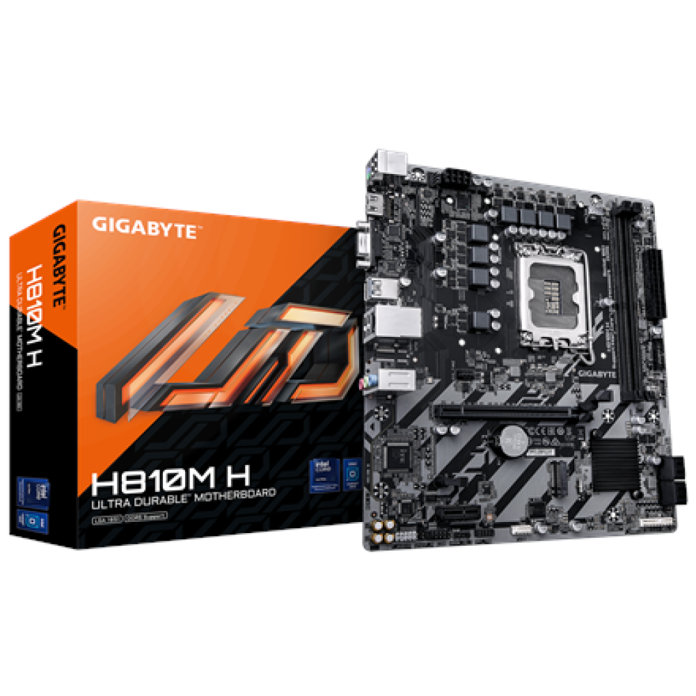 Gigabyte H810M H , Processor family Intel , Processor socket LGA1851 , DDR5 , Supported hard disk drive interfaces SATA, M.2 , Number of SATA connectors 4