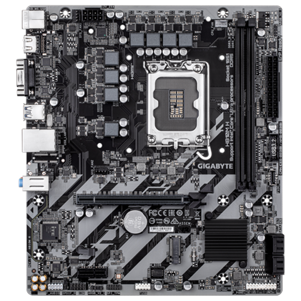 Gigabyte H810M H , Processor family Intel , Processor socket LGA1851 , DDR5 , Supported hard disk drive interfaces SATA, M.2 , Number of SATA connectors 4