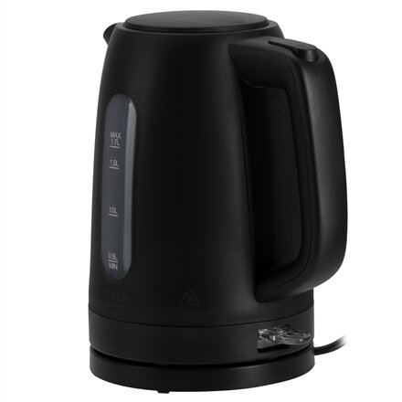 Adler Kettle , AD 1379b , Electric , 2200 W , 1.7 L , Polypropylene , 360° rotational base , Black