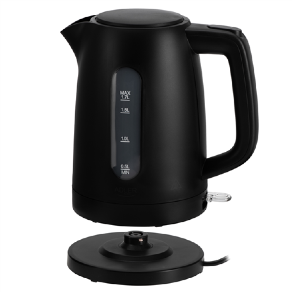 Adler Kettle , AD 1379b , Electric , 2200 W , 1.7 L , Polypropylene , 360° rotational base , Black