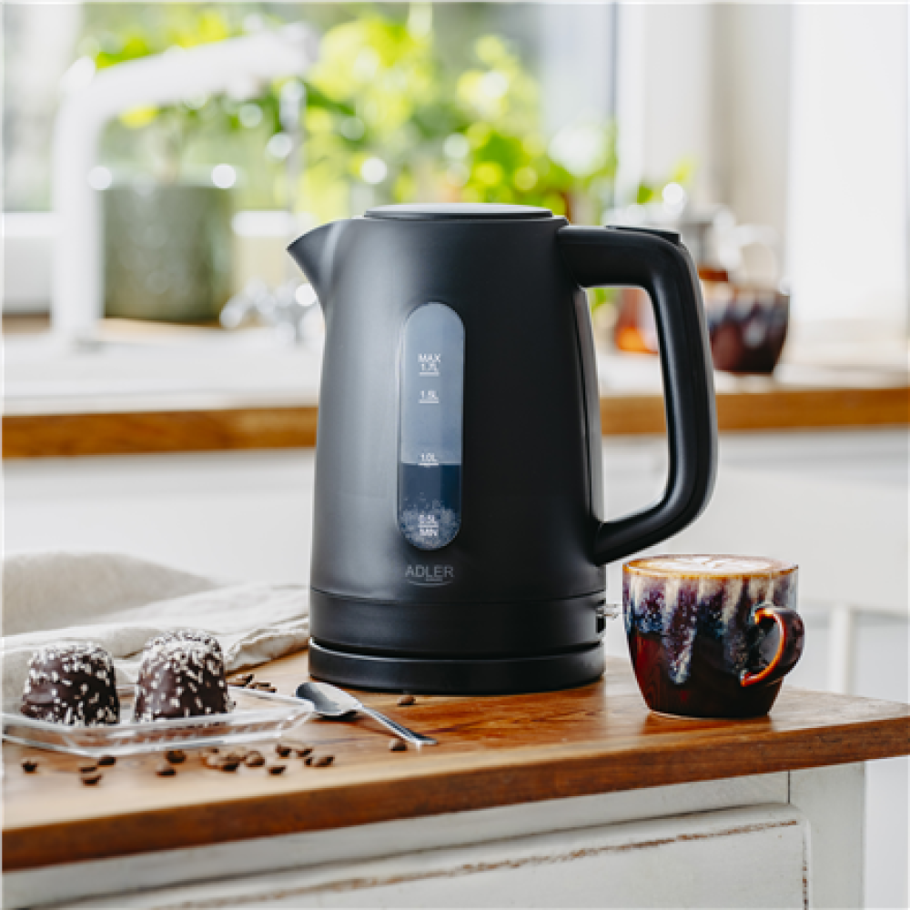 Adler Kettle , AD 1379b , Electric , 2200 W , 1.7 L , Polypropylene , 360° rotational base , Black
