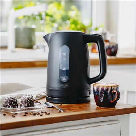 Adler Kettle , AD 1379b , Electric , 2200 W , 1.7 L , Polypropylene , 360° rotational base , Black