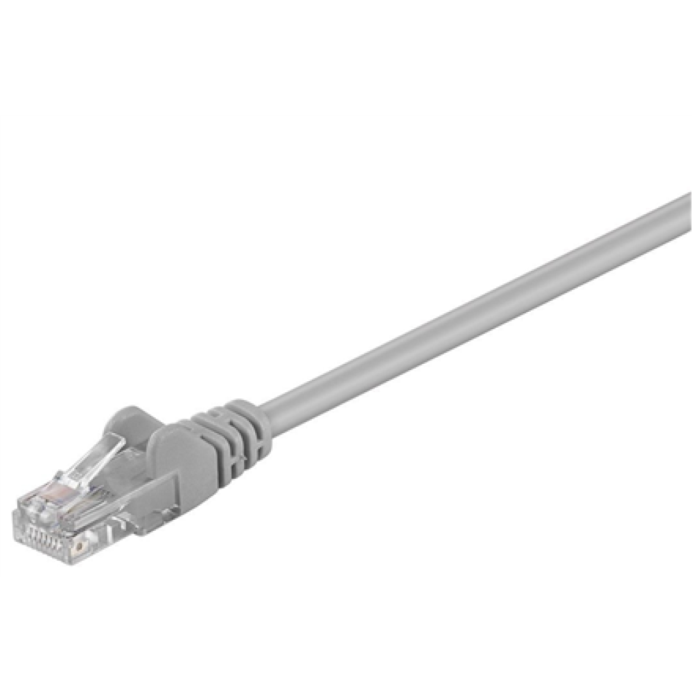 Goobay , CAT 5e patch cable, U/UTP , Grey RJ45 male (8P8C) , RJ45 male (8P8C)