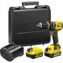 Stanley , 18V V20 Premium Brushless Hammer Drill Driver - 4.0Ah Kit , SFMCD721M2K-QW , 18 V , 4.0 Ah , Lithium-Ion (Li-Ion)