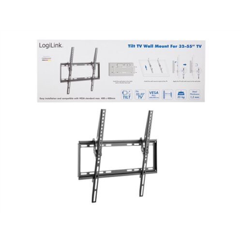 Logilink BP0037 TV Wall mount, 32-55, tilt, small , Logilink , BP0037 TV Wall mount, 32-55, tilt, small , 32–55 , Maximum weight (capacity) 35 kg