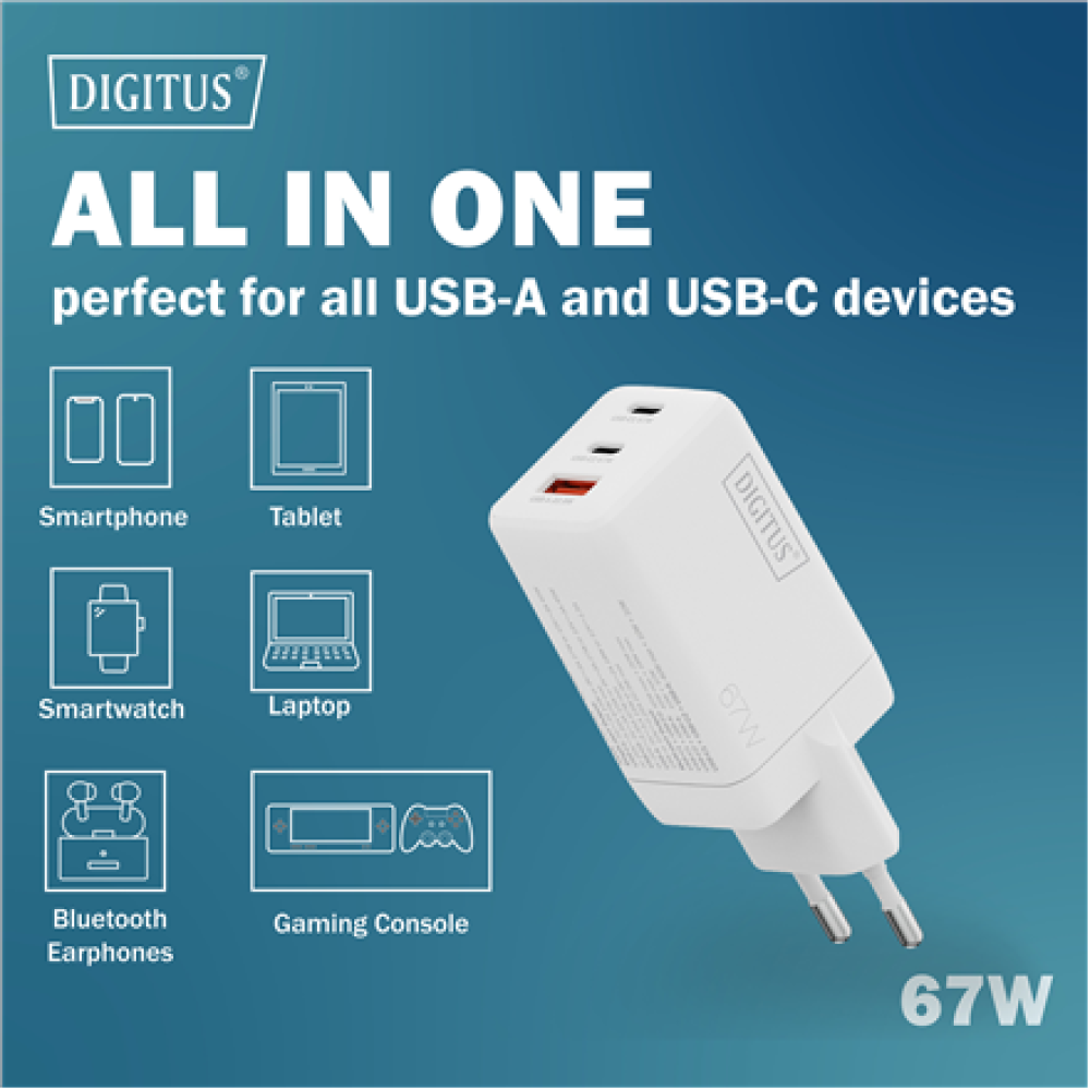 Digitus Battery charger, 67W , DA-10303
