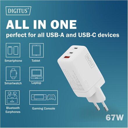 Digitus , Battery charger, 67W , DA-10303