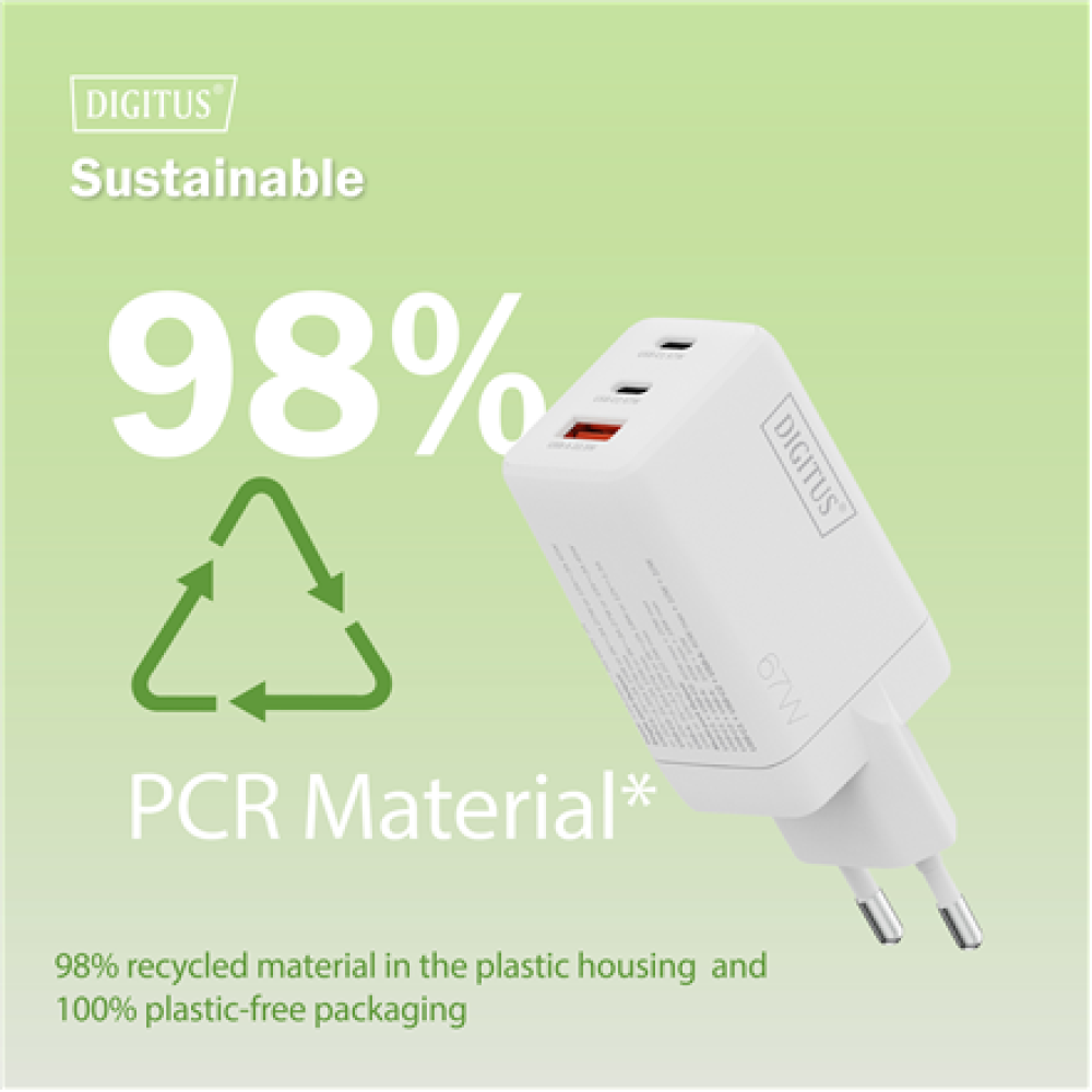 Digitus Battery charger, 67W , DA-10303