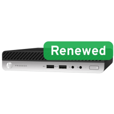 HP Renewed Grade A , ProDesk 600 G4 DM , Intel Core i3 , i3‑8100T , 8 GB , NVMe , 128 GB , Intel UHD Graphics 630 , Windows 11 Home