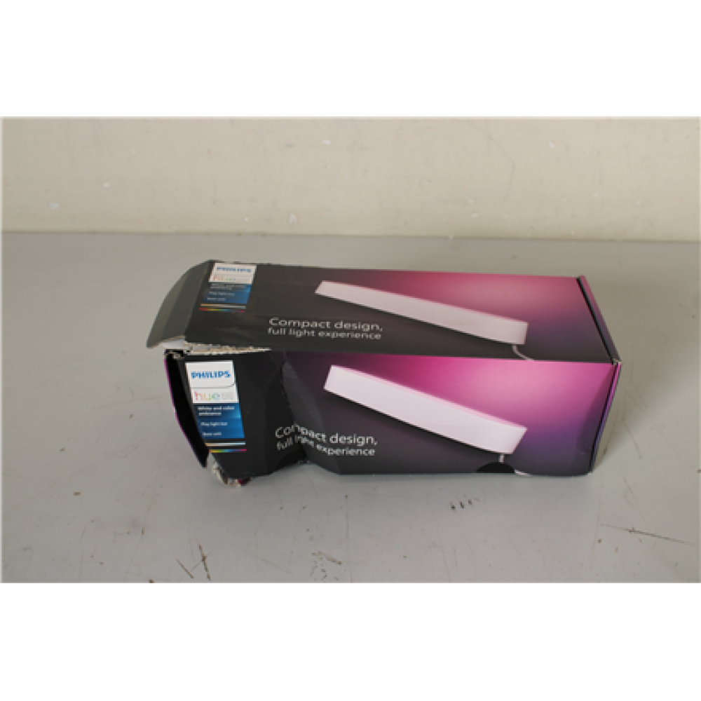 SALE OUT. ,Philips Hue Play WCA Lightbar Base, White,42 W,2000-6500 Hue White Colour Ambiance,DAMAGED PACKAGING