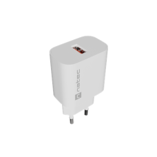Natec Ribera USB Charger 1X USB-A 18W, White Natec Ribera USB Charger 1X USB-A 18W, White